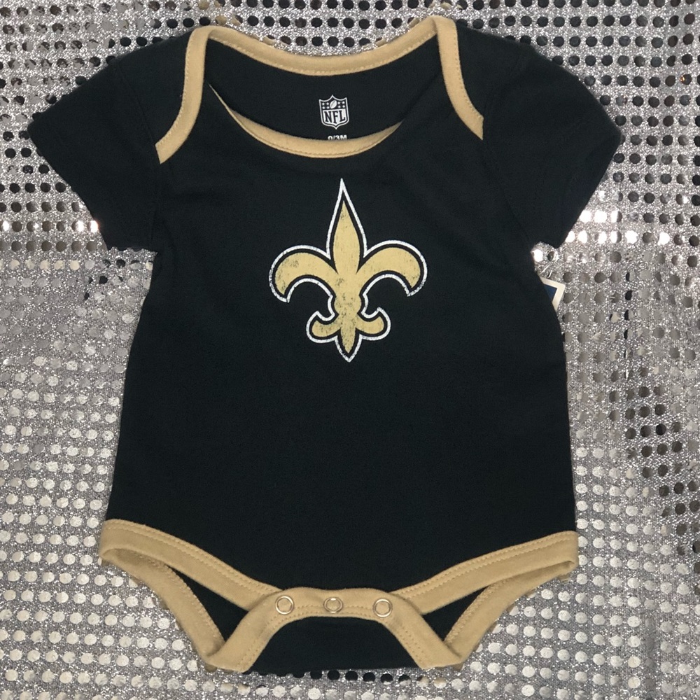 #WhoDatNation (NWT) 0-3 Month Onesie #GoSAINTS🖤💛